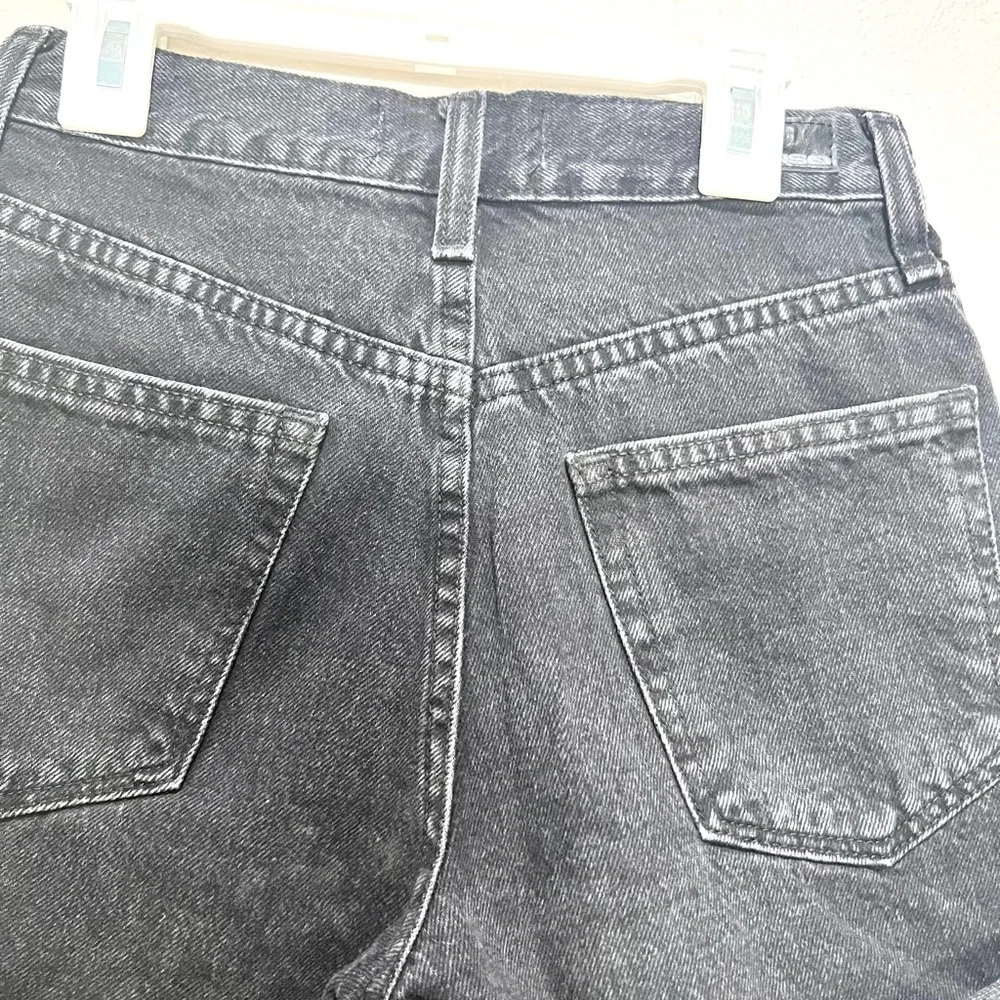 RSQ Super High Rise Mom Black Jean Shorts